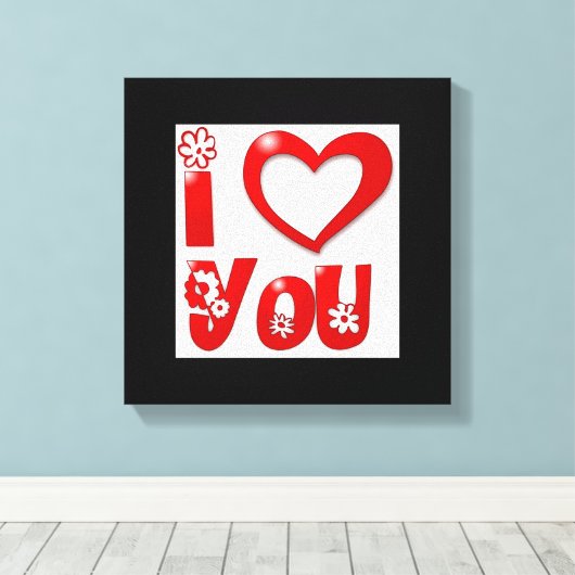 "IK HOOP VAN JULLIE" GROEISEN CANVAS AFDRUK (Insitu (Houten vloer))