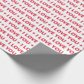 IK HOOP VAN JULLIE Red Text Cadeaupapier (Hoek)