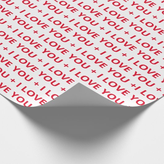 IK HOOP VAN JULLIE Red Text Cadeaupapier (Hoek)