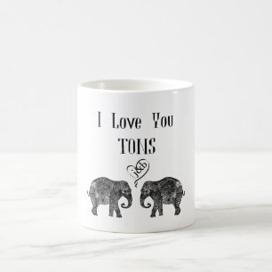IK HOOP VAN JULLIE TON/Elephant Art/Wedding, geper Koffiemok