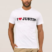 IK HOOP VAN JUSTIN T-SHIRT (Voorkant)