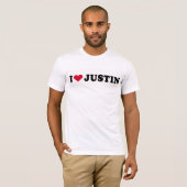 IK HOOP VAN JUSTIN T-SHIRT (Voorkant volledig)