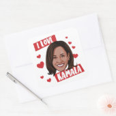 IK HOOP VAN KAMALA VIERKANTE STICKER (Envelop)