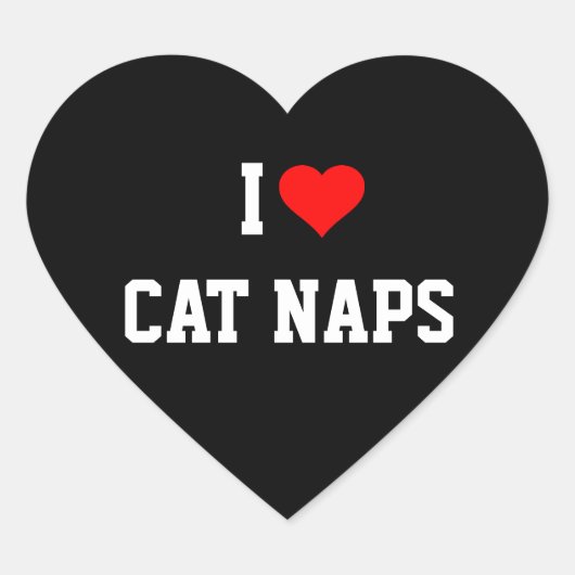 IK HOOP VAN KAT NAPS HART STICKER (Voorkant)