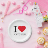 IK HOOP VAN KETCHUP PAPIEREN BORDJE (Feest)