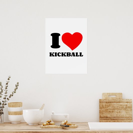 IK HOOP VAN KICKBALL POSTER (Keuken)
