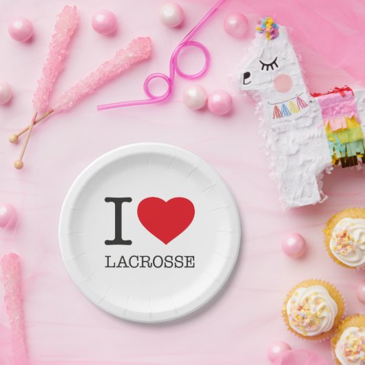 IK HOOP VAN LACROSSE PAPIEREN BORDJE (Feest)