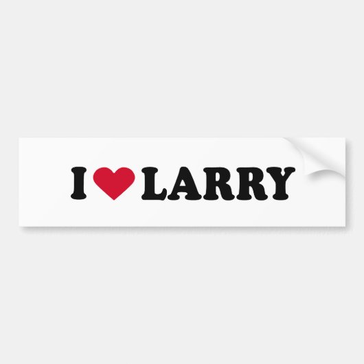 IK HOOP VAN LARRY BUMPERSTICKER (Voorkant)