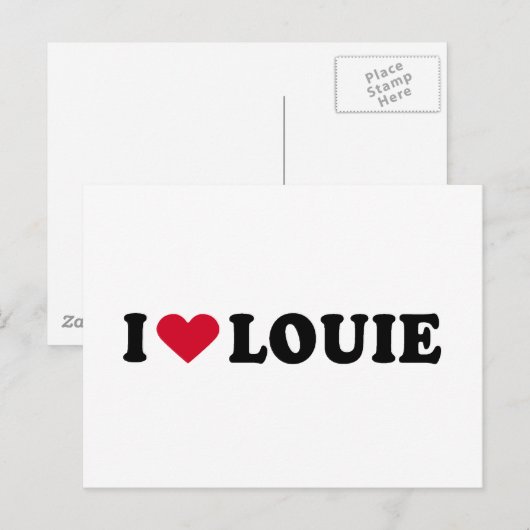 IK HOOP VAN LOUIE BRIEFKAART (Voorkant / Achterkant)