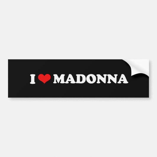 IK HOOP VAN MADONNA BUMPERSTICKER (Voorkant)