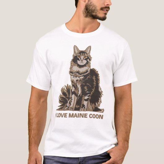 IK HOOP VAN MAINE COON T-SHIRT (Voorkant)