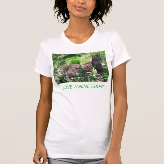 IK HOOP VAN MAINE COONS T-SHIRT (Voorkant)