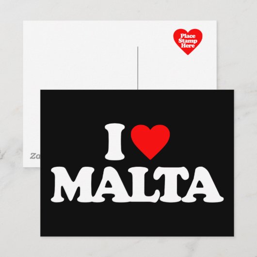 IK HOOP VAN MALTA BRIEFKAART (Voorkant / Achterkant)