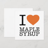IK HOOP VAN MAPELSYRUP BEDANKKAART (Voorkant / Achterkant)