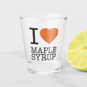 IK HOOP VAN MAPELSYRUP SHOT GLAS (Voorkant)
