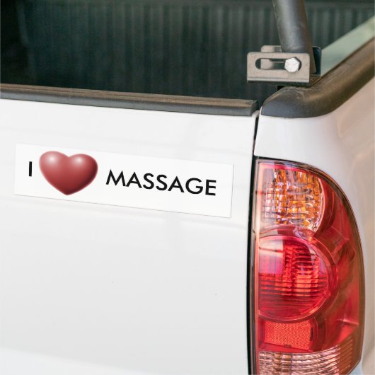 IK HOOP VAN MASSAGE BUMPERSTICKER (Op Truck)