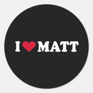 IK HOOP VAN MATT RONDE STICKER