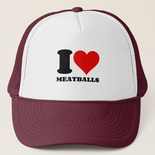 IK HOOP VAN MEATBALLEN TRUCKER PET (Voorkant)