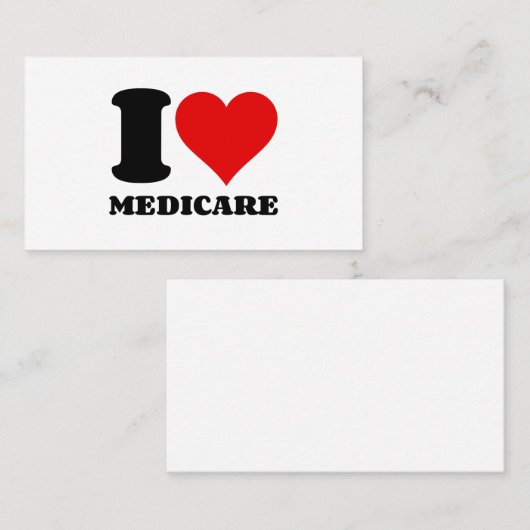IK HOOP VAN MEDICARE VISITEKAARTJE (Voorkant / Achterkant)