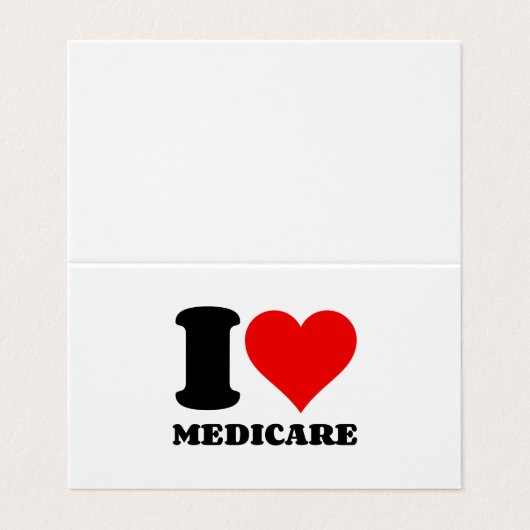 IK HOOP VAN MEDICARE VISITEKAARTJE (Buitenkant ongevouwen)