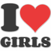 IK HOOP VAN MEISJES STICKER (Voorkant)