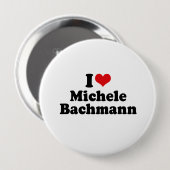 IK HOOP VAN MICHELE BACHMANN RONDE BUTTON 4,0 CM (Voorkant /achterkant)
