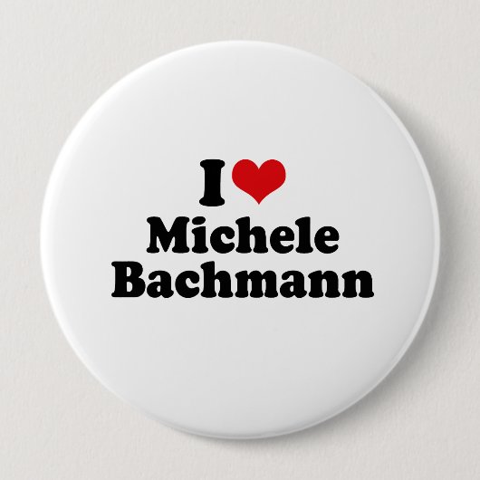 IK HOOP VAN MICHELE BACHMANN RONDE BUTTON 4,0 CM (Voorkant)