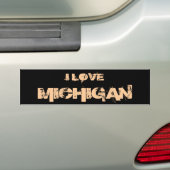 IK HOOP VAN MICHIGAN BUMPERSTICKER (Op auto)