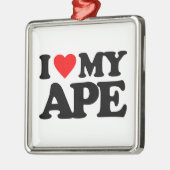 IK HOOP VAN MIJN APE METALEN ORNAMENT (Links)