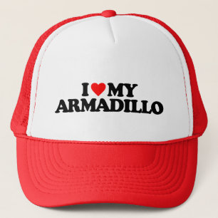 IK HOOP VAN MIJN ARMADILLO TRUCKER PET