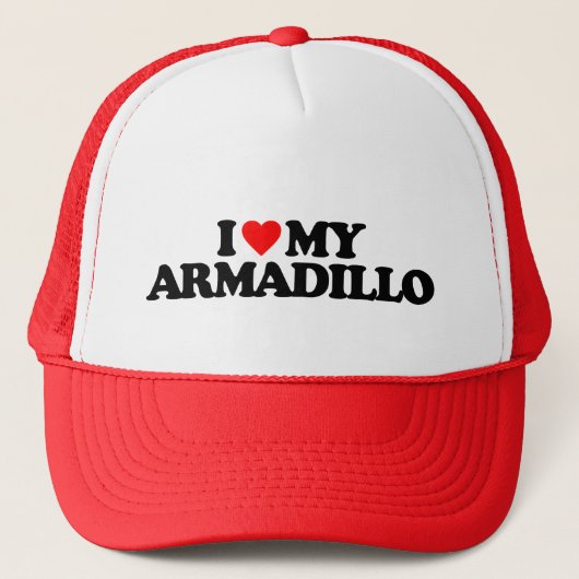 IK HOOP VAN MIJN ARMADILLO TRUCKER PET (Voorkant)