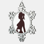 IK HOOP VAN MIJN BABY TIN SNEEUWVLOK ORNAMENT (Rechts)