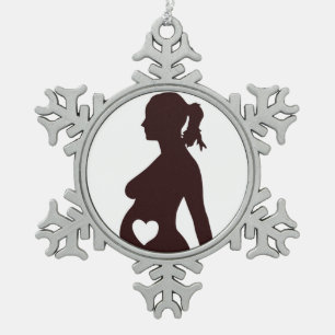 IK HOOP VAN MIJN BABY TIN SNEEUWVLOK ORNAMENT