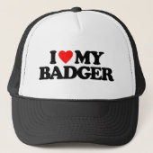 IK HOOP VAN MIJN BADGER TRUCKER PET (Voorkant)