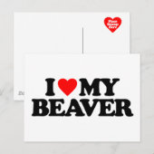 IK HOOP VAN MIJN BEAVER BRIEFKAART (Voorkant / Achterkant)