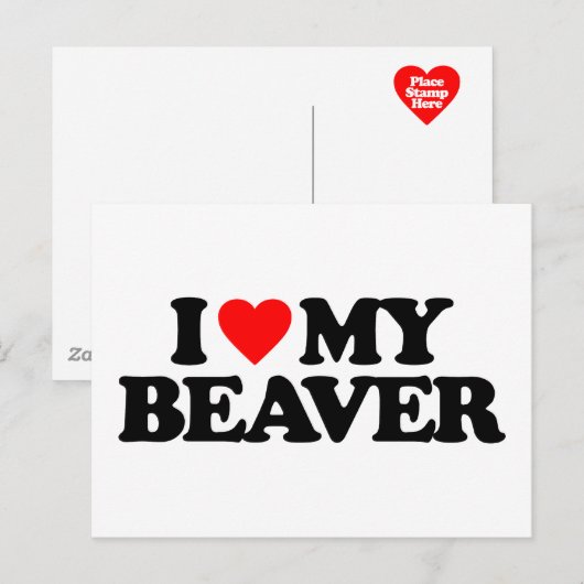 IK HOOP VAN MIJN BEAVER BRIEFKAART (Voorkant / Achterkant)