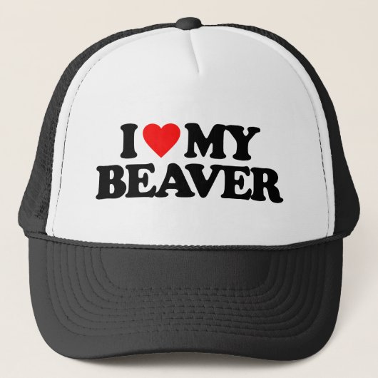 IK HOOP VAN MIJN BEAVER TRUCKER PET (Voorkant)