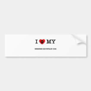 IK HOOP VAN MIJN BERNESE MOUNTAIN DOG BUMPERSTICKER