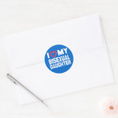 IK HOOP VAN MIJN BISEXUELE DOCHTER - -.png Ronde Sticker (Envelop)