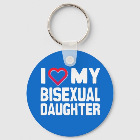 IK HOOP VAN MIJN BISEXUELE DOCHTER - -.png Sleutelhanger (Voorkant)