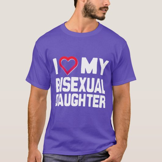 IK HOOP VAN MIJN BISEXUELE DOCHTER - -.png T-shirt (Voorkant)