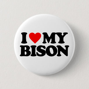 IK HOOP VAN MIJN BISON RONDE BUTTON 5,7 CM
