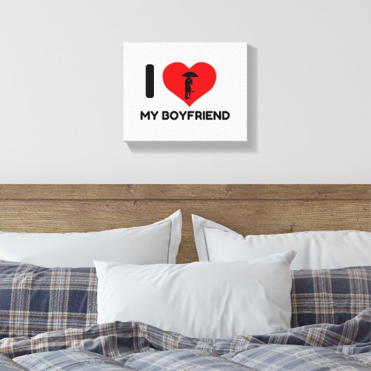 IK HOOP VAN MIJN BOYFRIEND CANVAS AFDRUK (Insitu (Slaapkamer))
