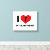 IK HOOP VAN MIJN BOYFRIEND CANVAS AFDRUK (Insitu (Houten vloer))