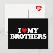 IK HOOP VAN MIJN BROTHERS BRIEFKAART (Voorkant / Achterkant)