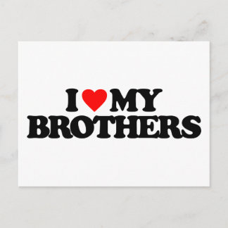 IK HOOP VAN MIJN BROTHERS BRIEFKAART