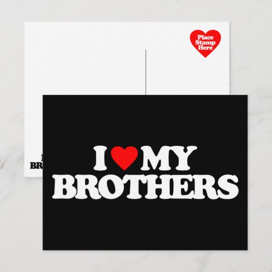 IK HOOP VAN MIJN BROTHERS BRIEFKAART (Voorkant / Achterkant)