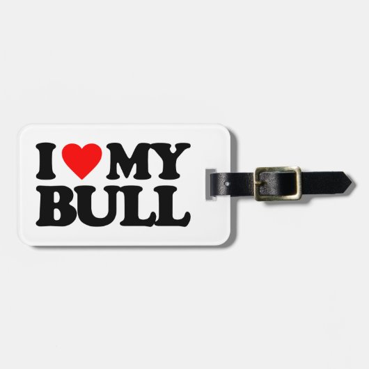 IK HOOP VAN MIJN BULL BAGAGELABEL (Voorkant horizontaal)