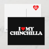 IK HOOP VAN MIJN CHINCHILLA BRIEFKAART (Voorkant / Achterkant)