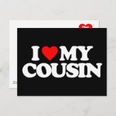 IK HOOP VAN MIJN COUSIN BRIEFKAART (Voorkant / Achterkant)